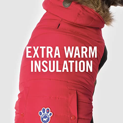 Canada Pooch | North Pole Parka (16 (15-17" Back Length), Red)