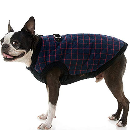 Gooby Fashion Vest Check Dog Jacket