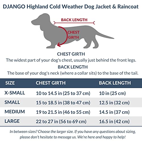 DJANGO Highland Dog Jacket and Raincoat