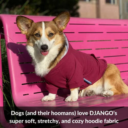 DJANGO Dog Hoodie and Super Soft and Stretchy Sweater