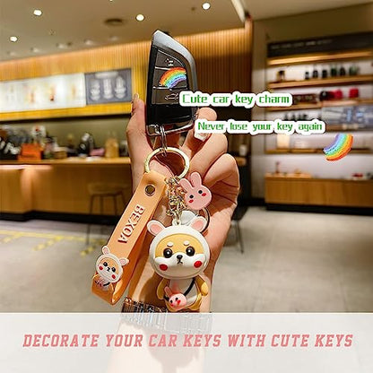 BEXOA Cute keychains for women - Kawaii Accessories Shiba Inu Pendant Anime Keychain Adorable Backpack Car Keyring Charms