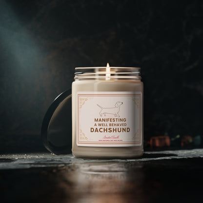 Dachshund Gift - Scented Candle, 9oz